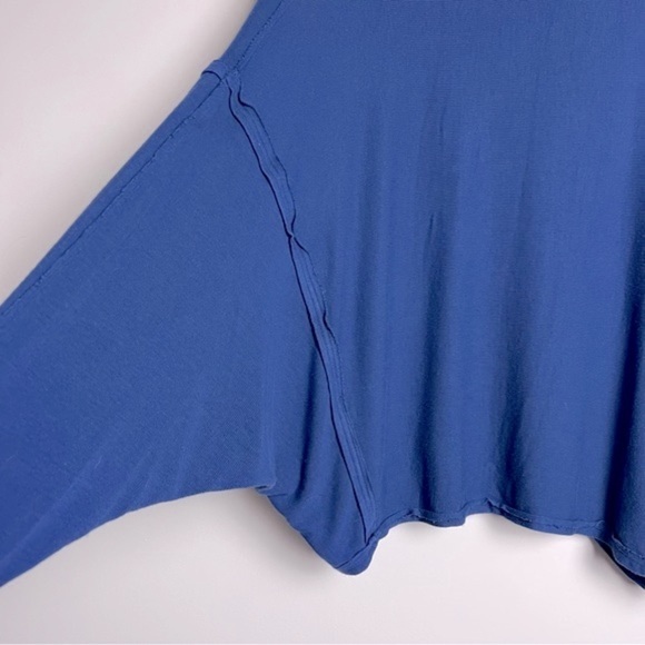 We The Free People Alameda Oversized Slouchy Super Soft Turtleneck Top Blue - Picture 8 of 16